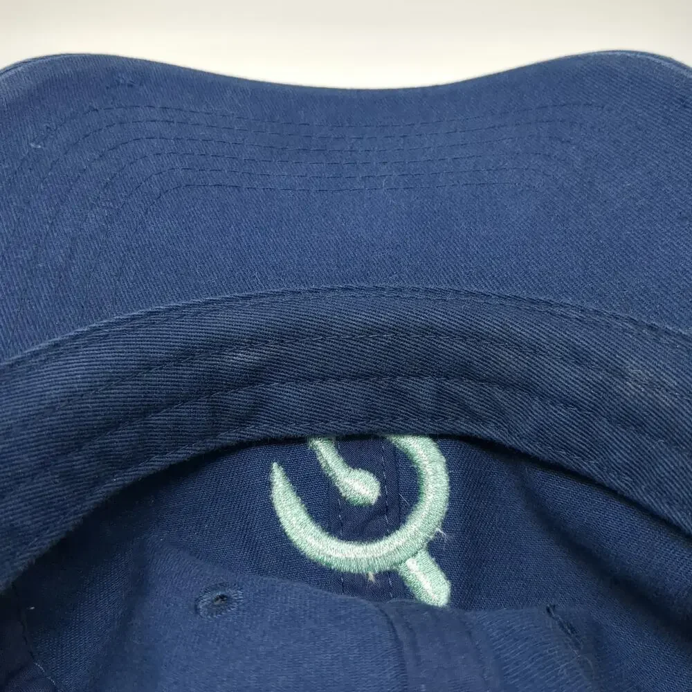 Captiv8 Peloton Blue One Size Baseball Cap Slideback Distressed Cotton Logo Hat